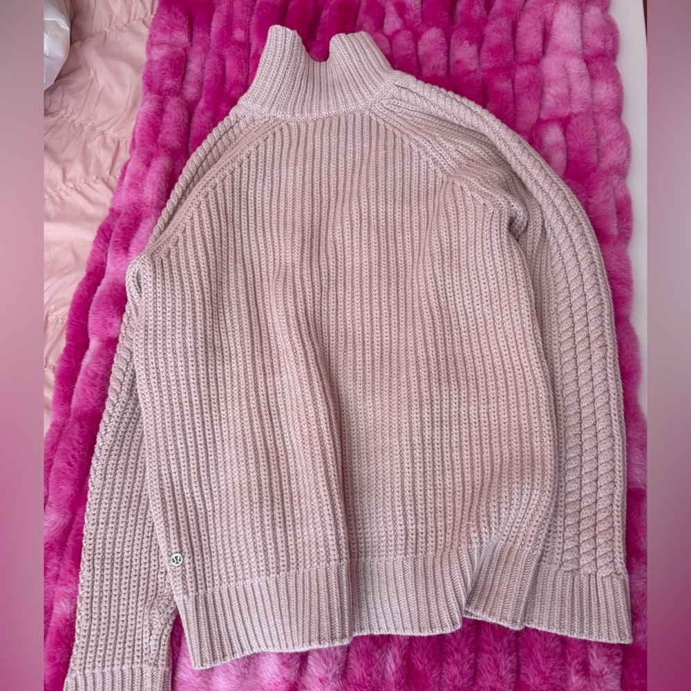 Lululemon Pink Knit Sweater